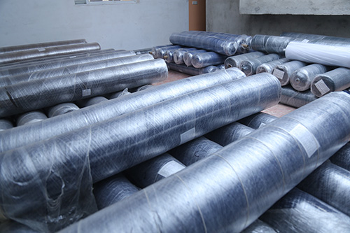 A sustainable fabric close-up